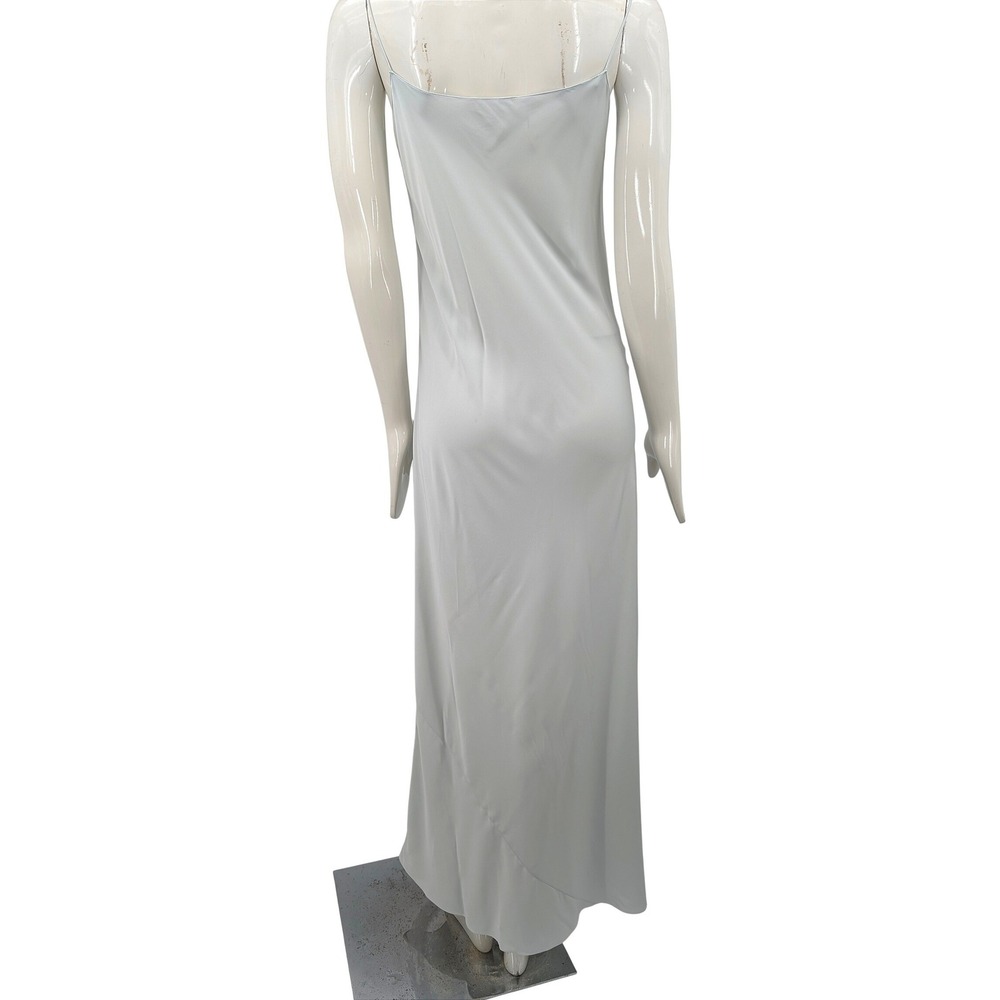 The Row SS18 Runway Look 28 Silk Maxi Dress Slip XS/S Pale Blue Asymmetric - Picture 16 of 16